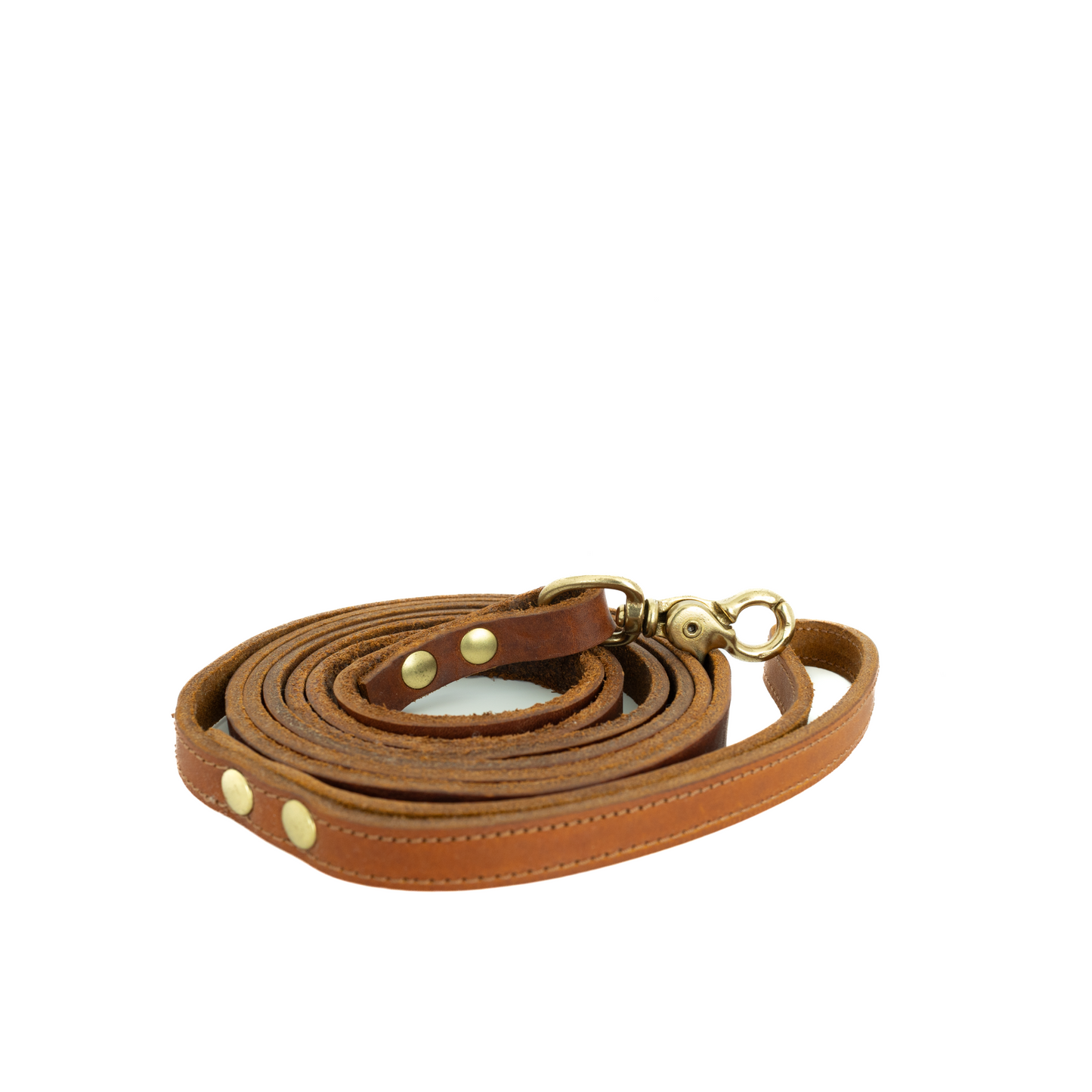 Lederen Leiband Cognac