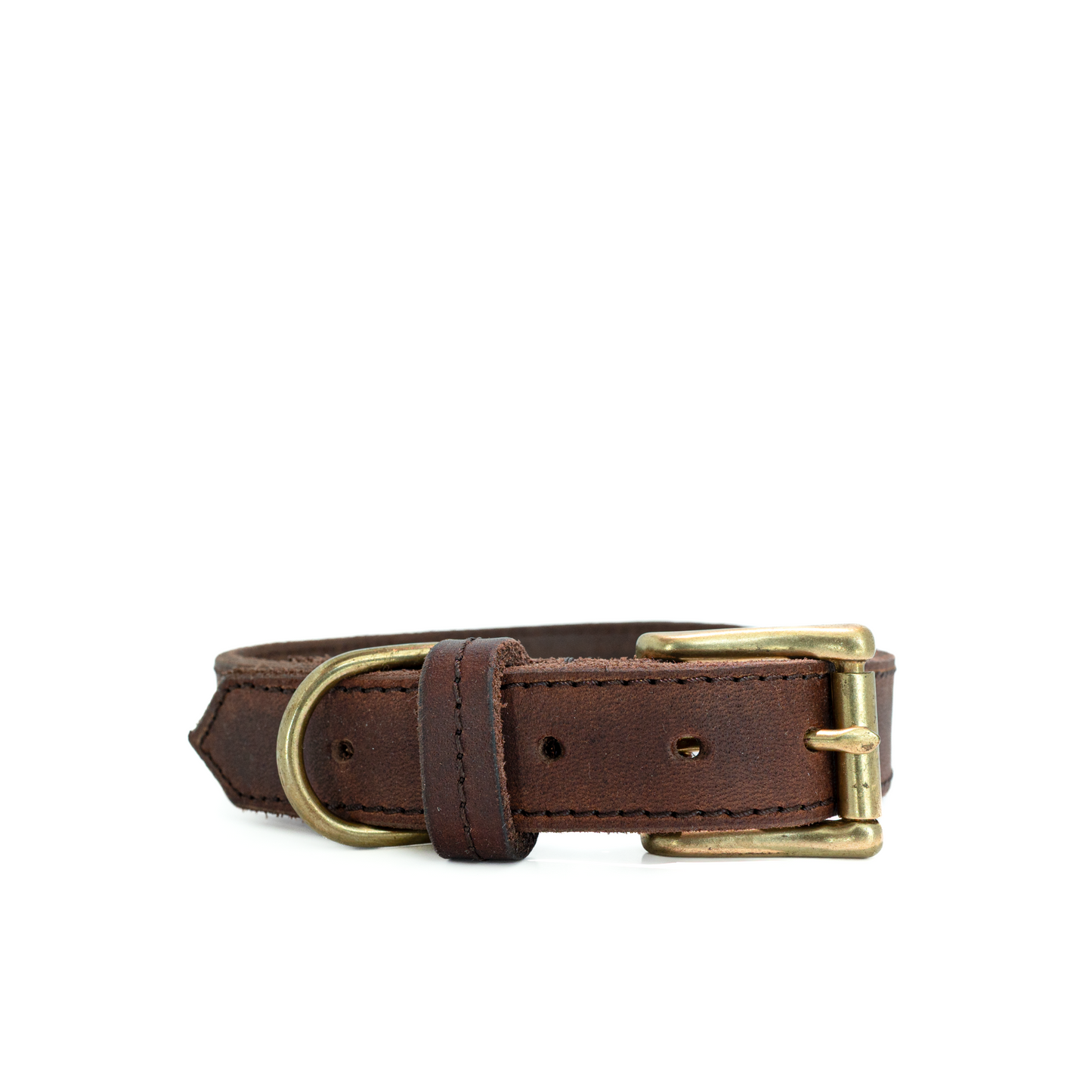 Halsband Leder Dark Brown
