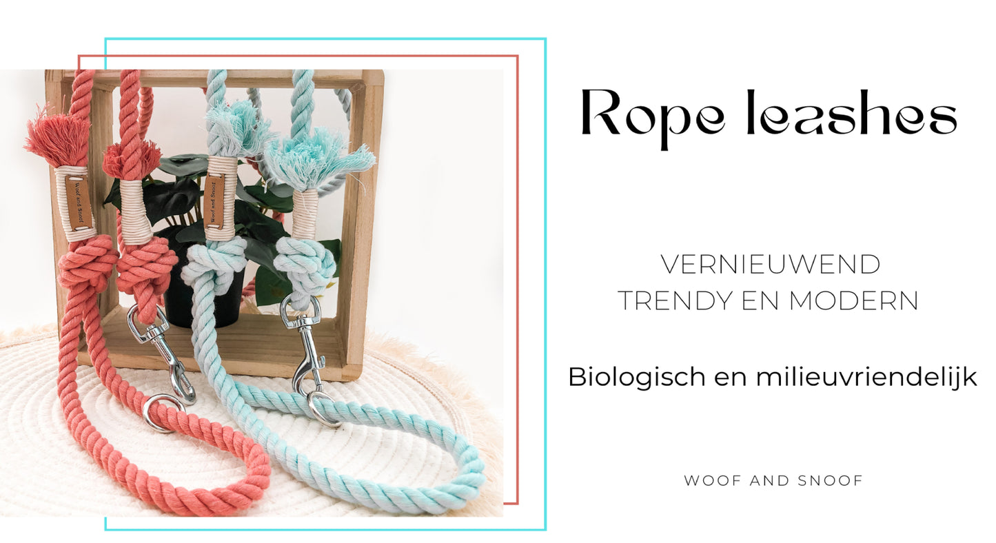 Geweven leiband pastel blauw