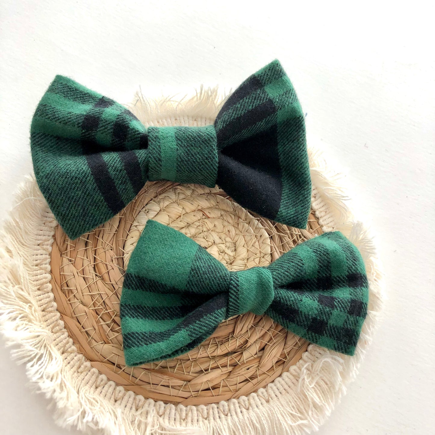 Dog bow Lumberjack green