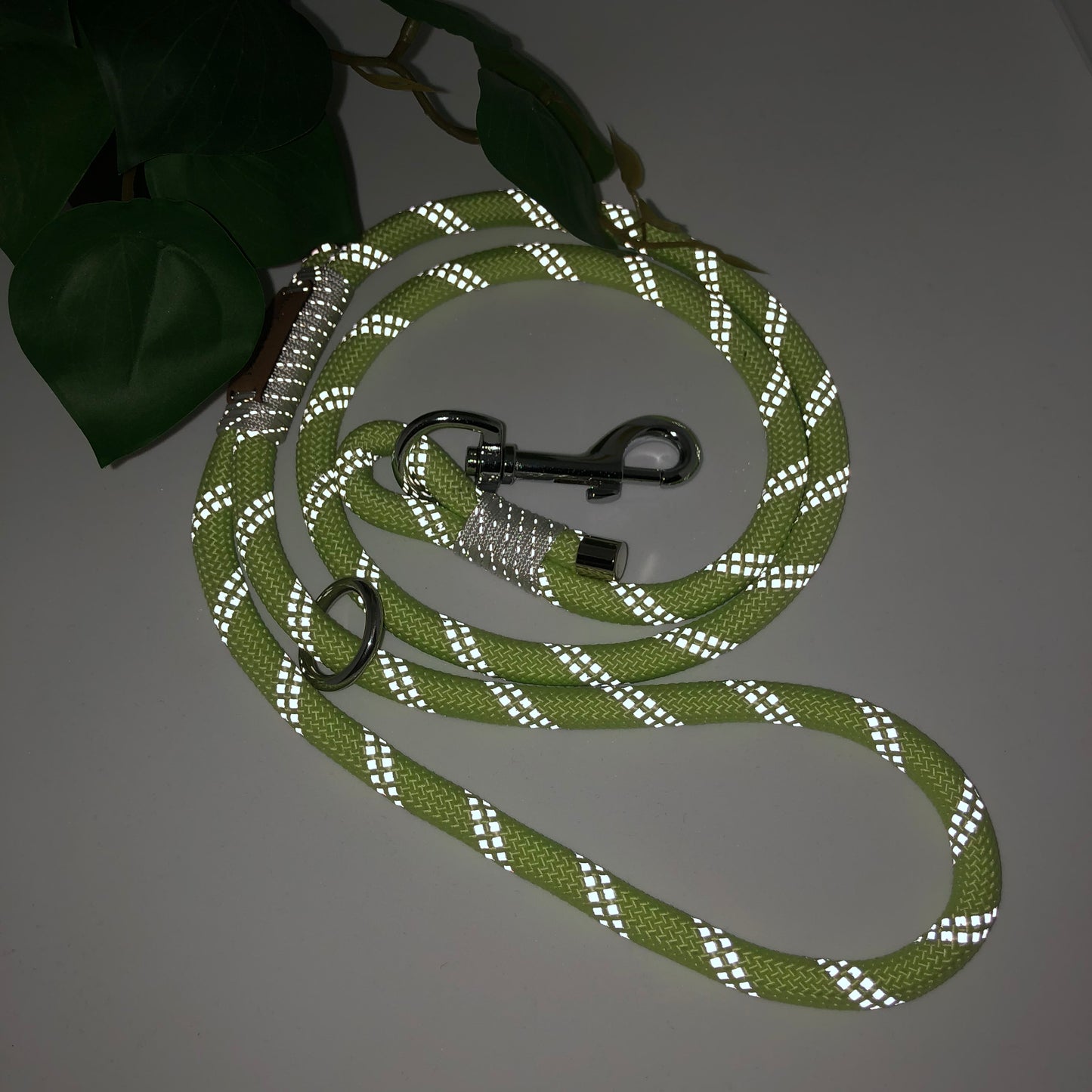 Reflecterende leiband geel