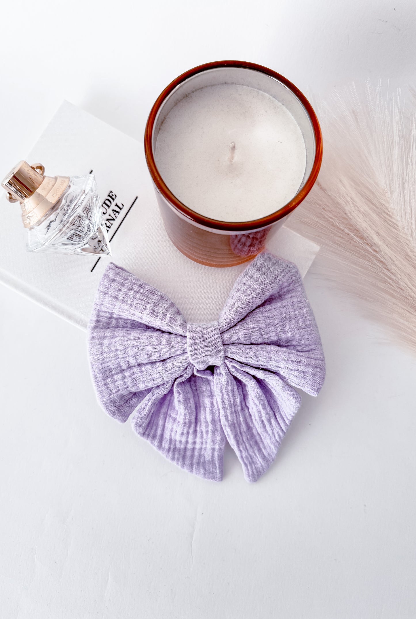 Dog bow - Pastel lila