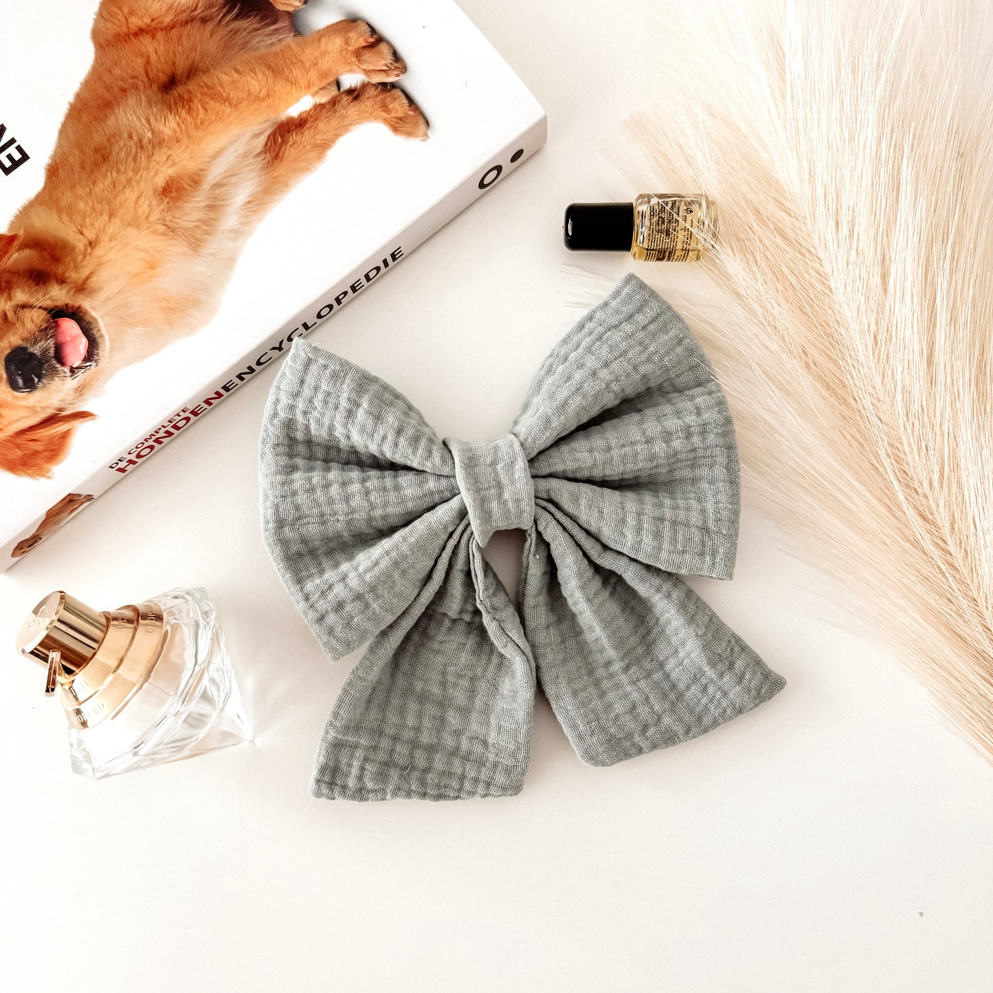 Dog bow - Pastel mint