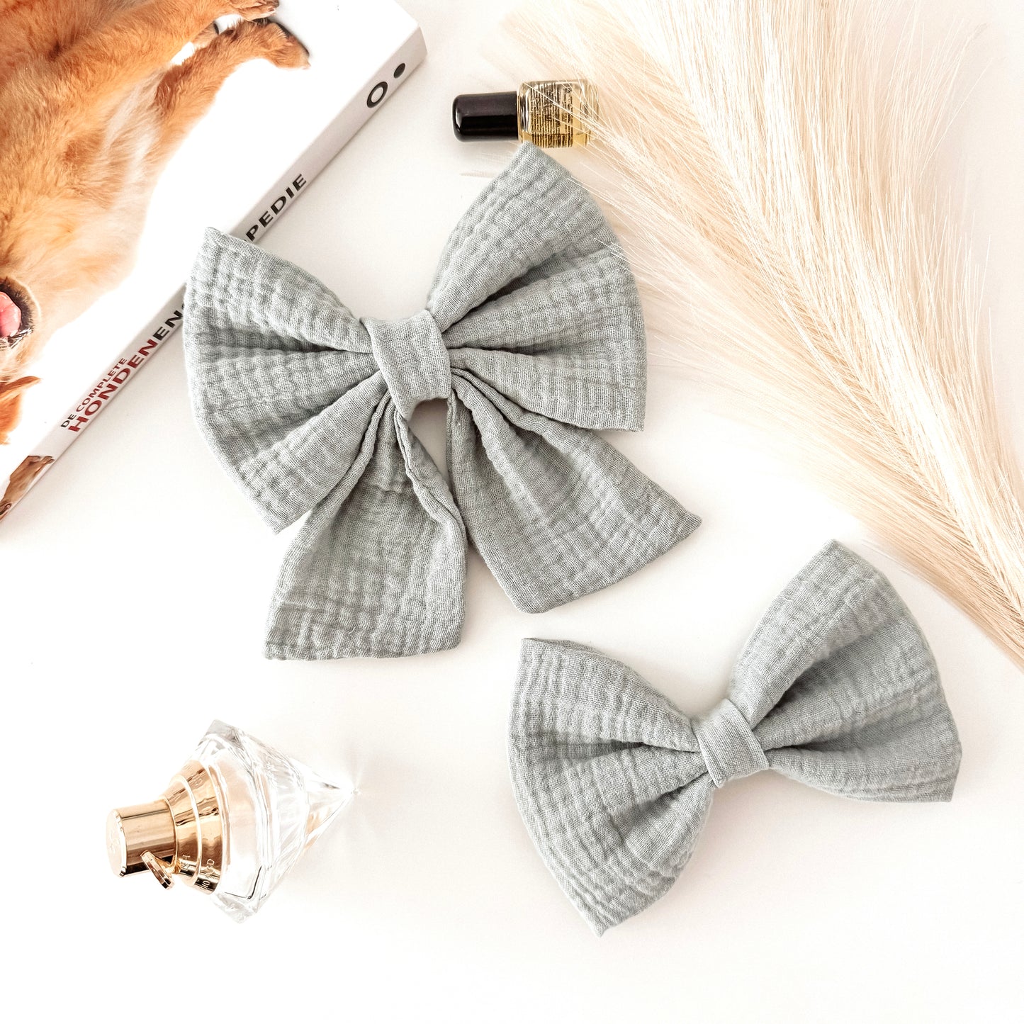 Dog bow - Pastel mint