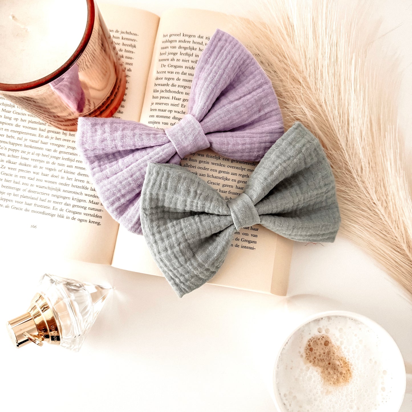 Dog bow - Pastel lila